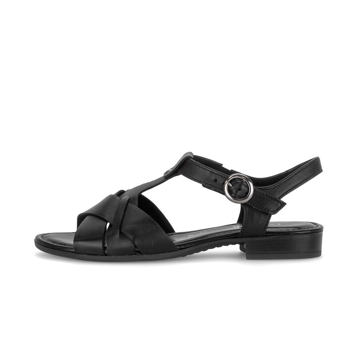 Riemchensandale schwarz #0