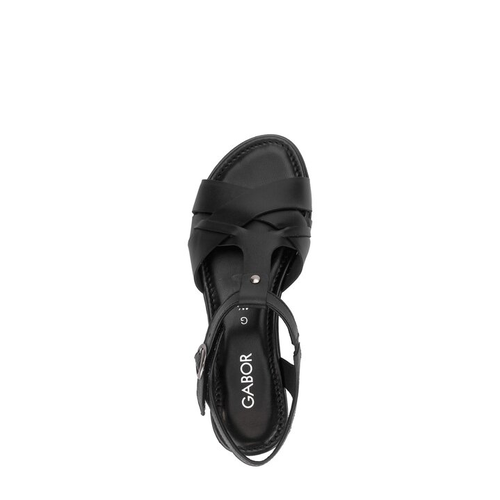 Riemchensandale schwarz #5