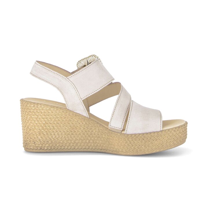 Keilsandalette beige #1