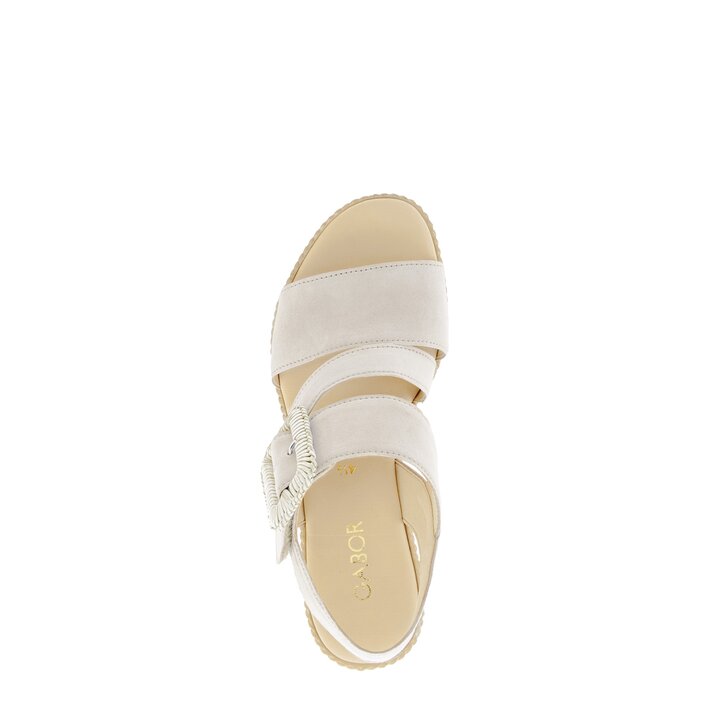 Keilsandalette beige #5