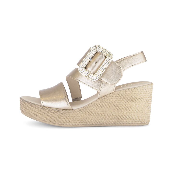 Keilsandalette gold #0