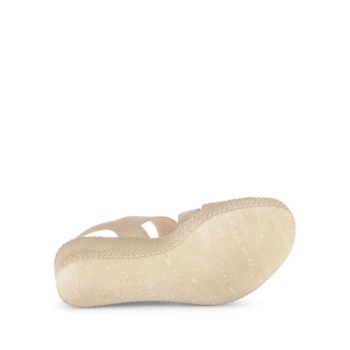 Keilsandalette gold #4