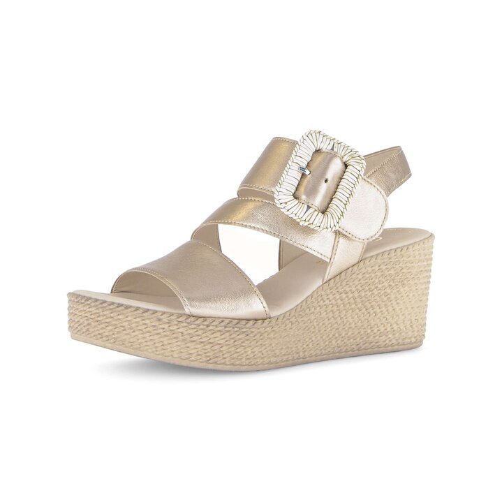 Keilsandalette gold #2