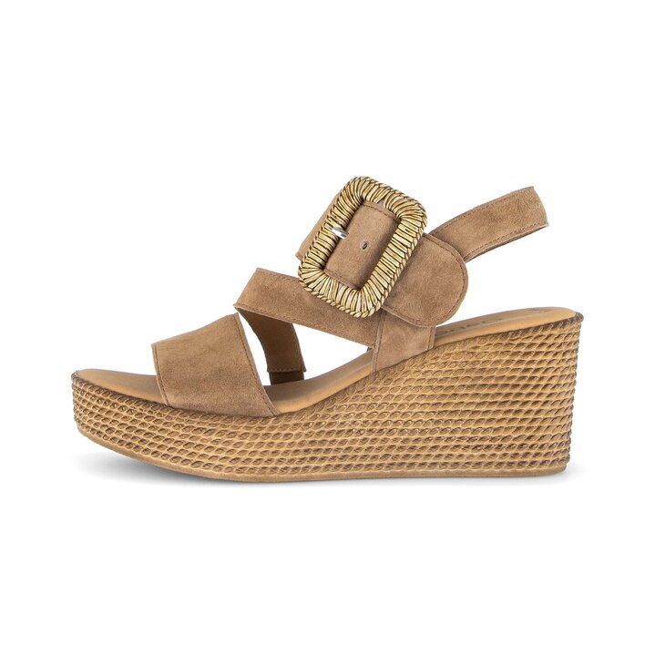 Keilsandalette braun #0