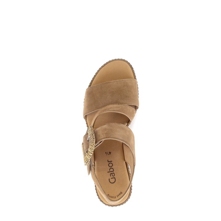 Keilsandalette braun #5