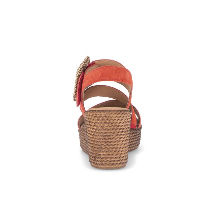 Keilsandalette rot #3