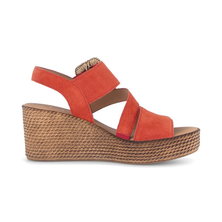 Keilsandalette rot #1