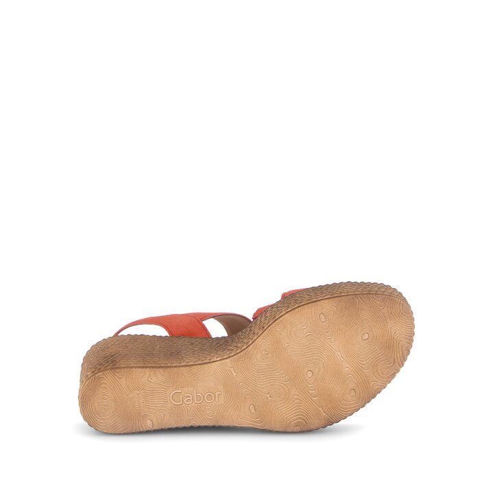 Keilsandalette rot #4