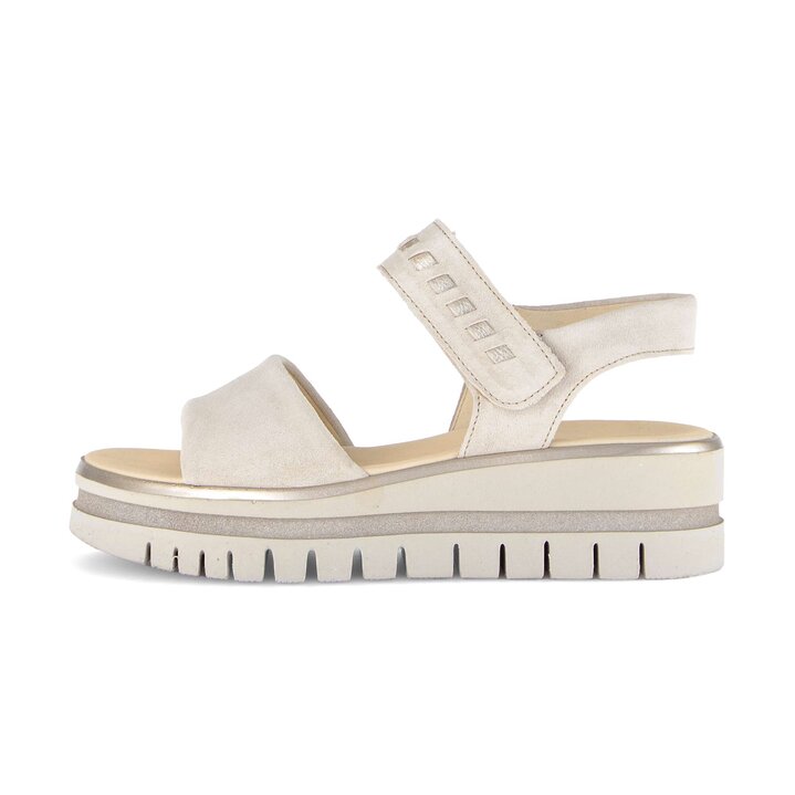 Sandal met riempjes beige #0