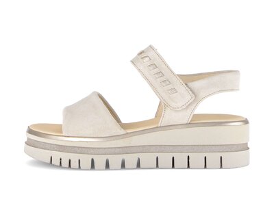 Riemchensandale beige