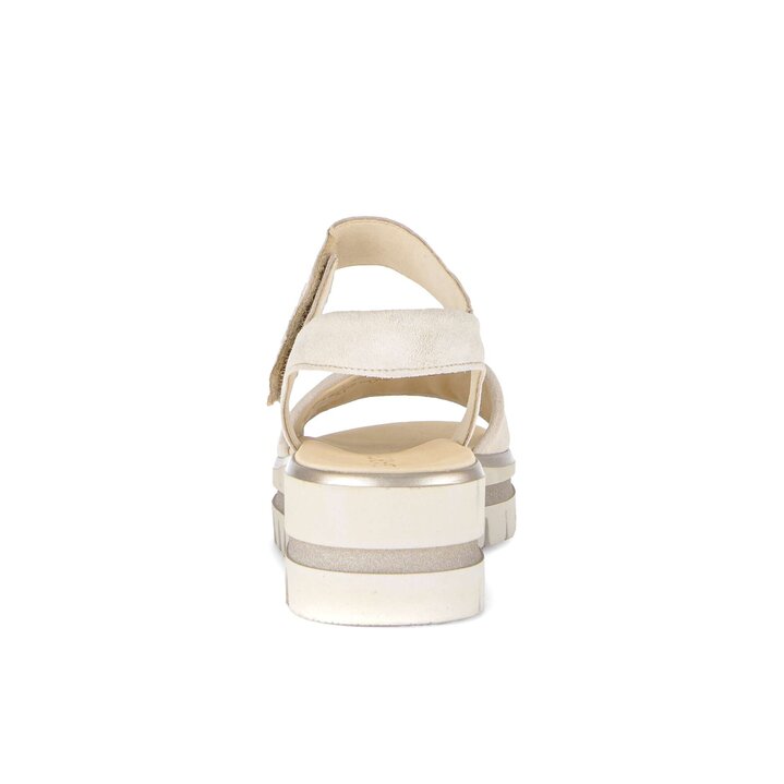 Sandal met riempjes beige #3