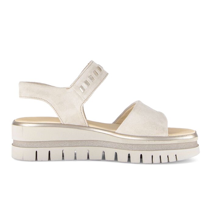 Sandal met riempjes beige #1