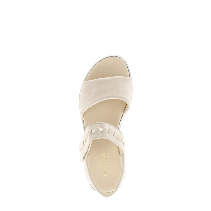 Sandal met riempjes beige #5