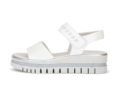 Sandal met riempjes wit