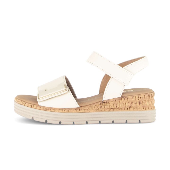 Sandalo con plateau beige #0