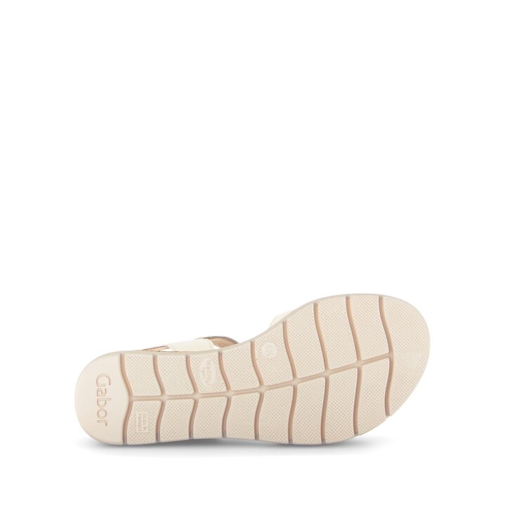 Sandalo con plateau beige #4