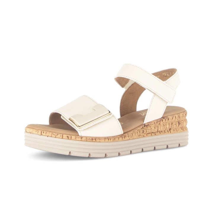 Sandalo con plateau beige #2