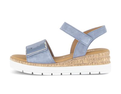 Plateau Sandale blau