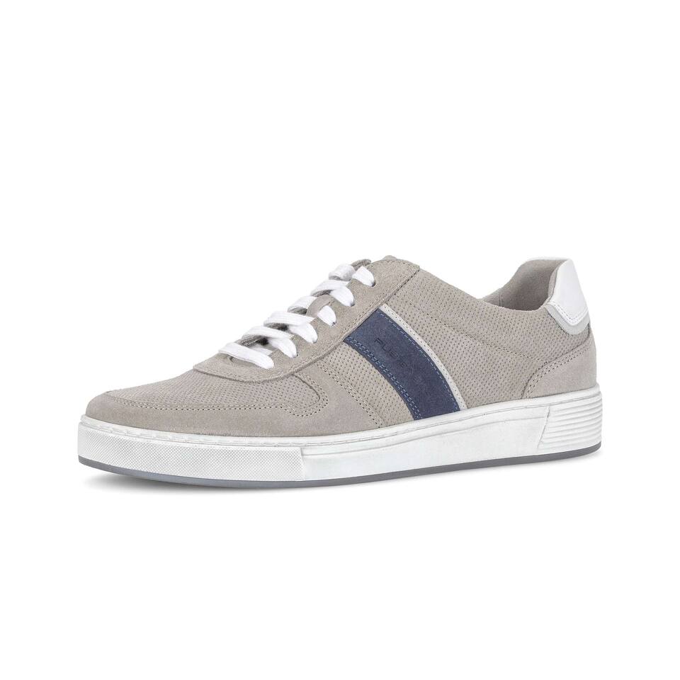 Gabor Herren Sneaker low; Rauleder in beige; flacher Absatz mit TR-Sohle