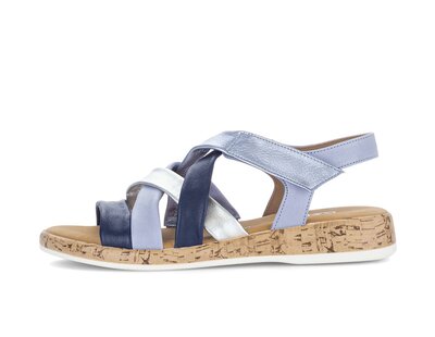 Sandale à bride bleu