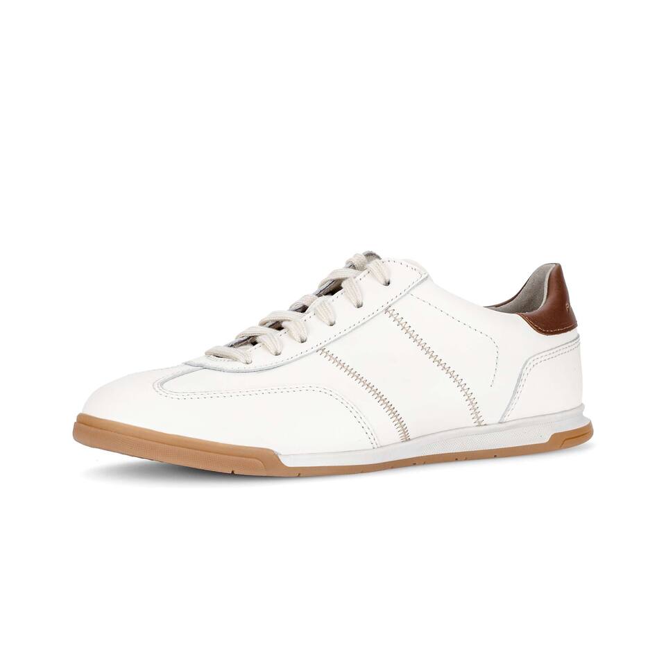 Gabor Herren Sneaker low; Glattleder in weiß; Keilabsatz mit TR-Sohle