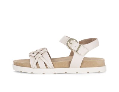 Riemchensandale creme