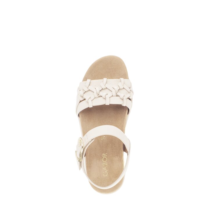 Sandale à bride crème #5