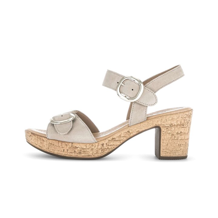 Sandal met riempjes beige #0