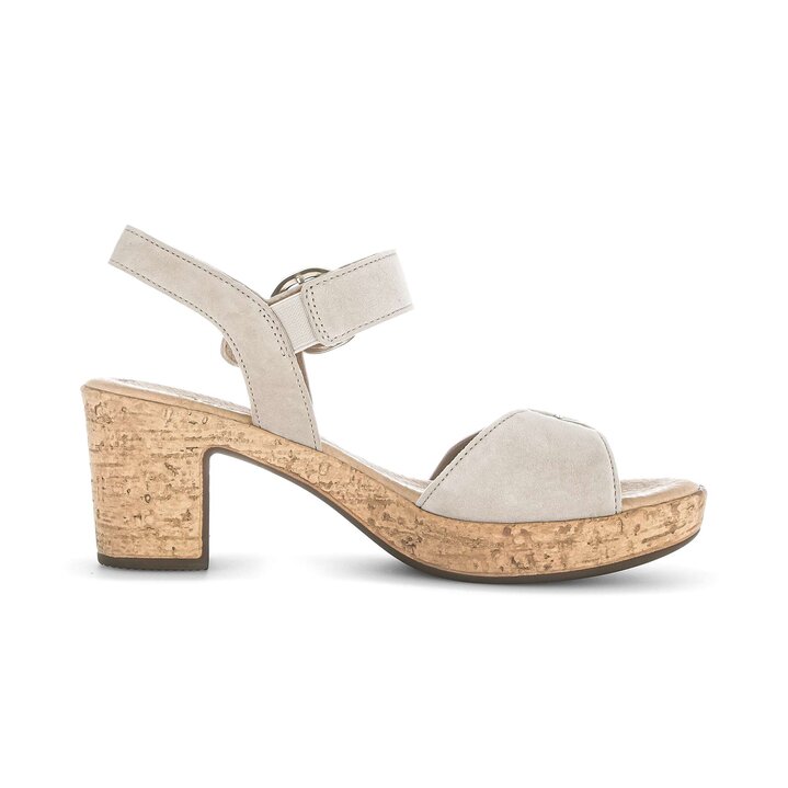 Sandal met riempjes beige #1