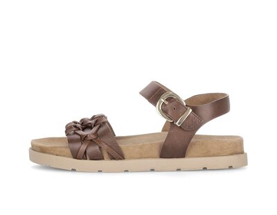 Sandal met riempjes bruin