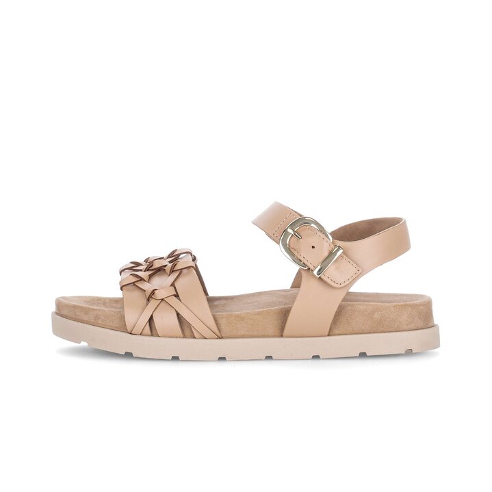 Sandal met riempjes bruin #0