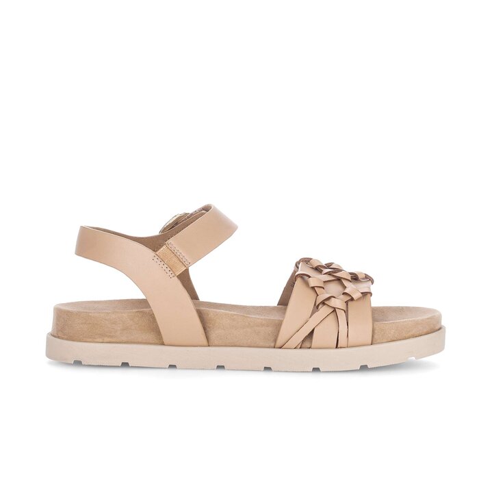 Sandal met riempjes bruin #1