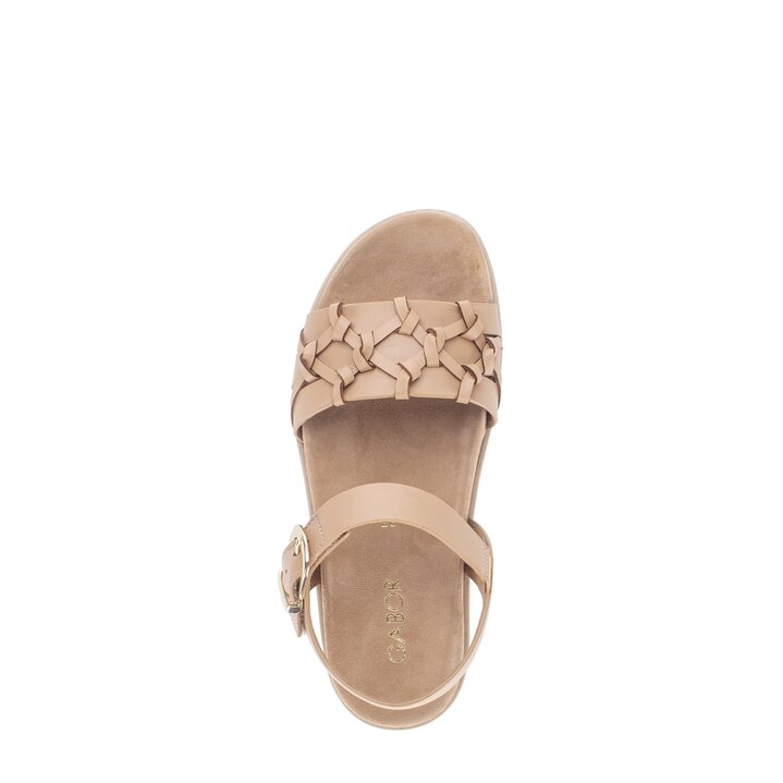 Sandal met riempjes bruin #5