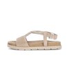Riemchensandale beige