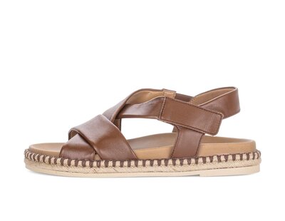 Riemchensandale braun