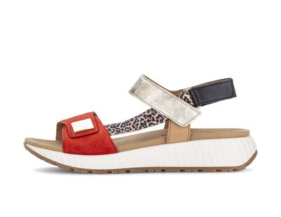 Sandalo con plateau beige