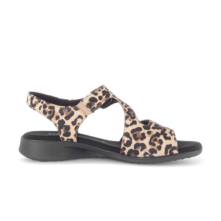 Sandal met riempjes beige #1