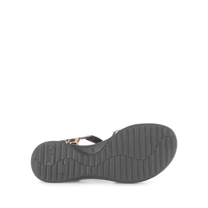 Sandal met riempjes beige #4