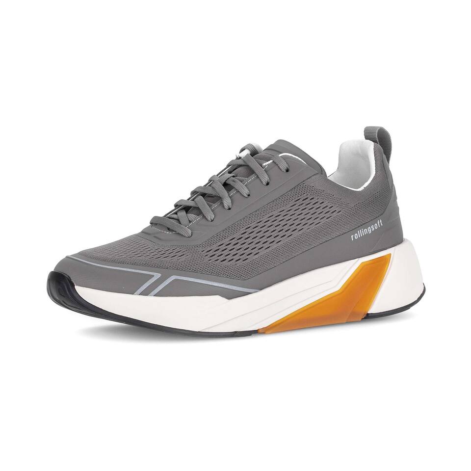 rollingsoft Herren Sneaker low; Textil in grau; Keilabsatz mit Gummi/EVA-Sohle