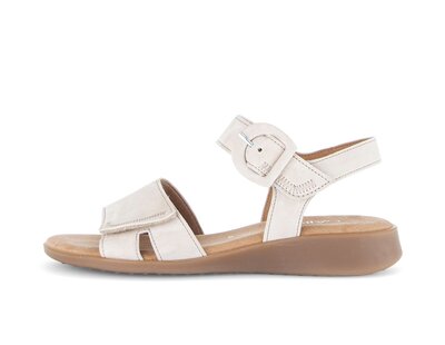 Riemchensandale beige