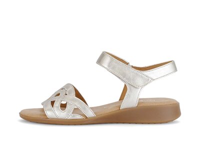 Riemchensandale silber