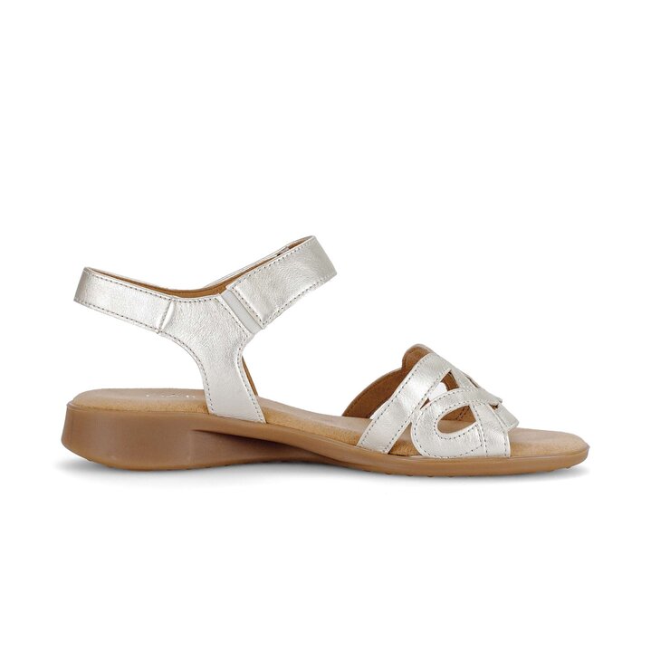 Sandalo con cinturino argento #1