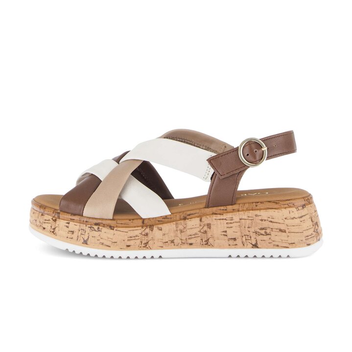 Sandale à plateforme multicolore #0