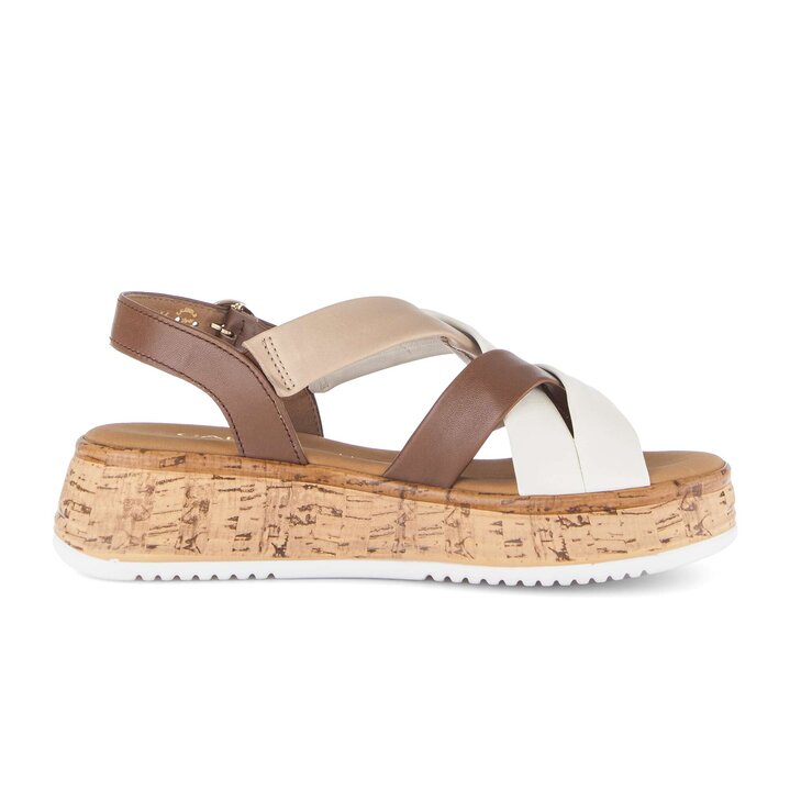 Sandale à plateforme multicolore #1