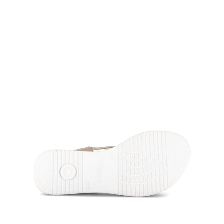 Sandale à plateforme or #4