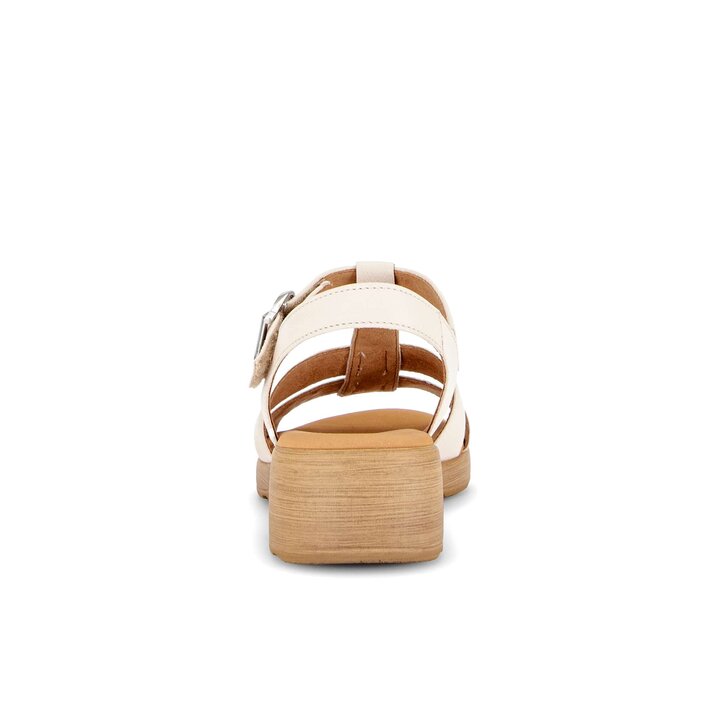 Sandal met riempjes crème #3