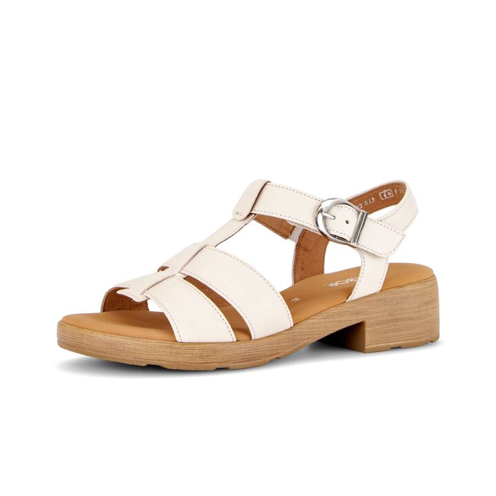 Sandal met riempjes crème #2