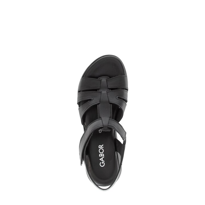 Platåsandaler svart #5