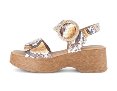 Sandale met plateauzool multicolour