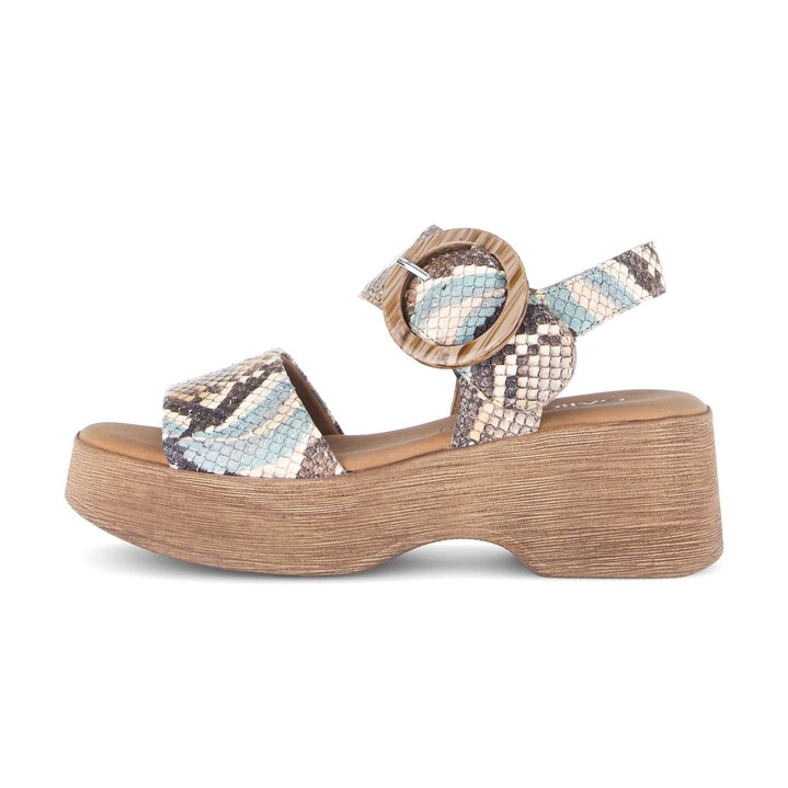 Platåsandaler flerfärgade #0